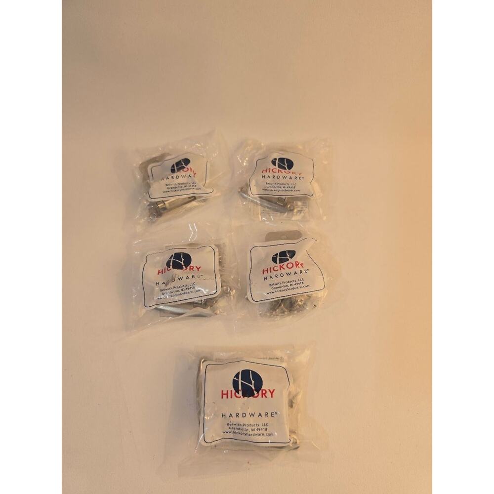 Hickory Hardware Lot of 5 Sealed Cabinet Hardware Parts P243-SN Satin Nickel